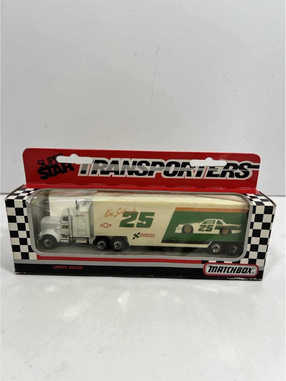 Ken Schrader #25 Hendricks Racing Super Star Transporter Matchbox 1990